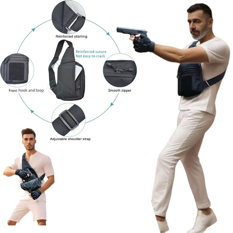 Edc Concealed Carry Sling Bag - Bolsa Táctica para Pistola, Funda Oculta