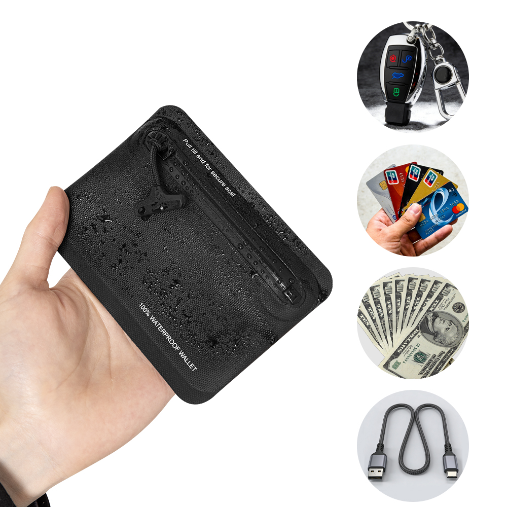 Edc Carry Coins - Monedero con cremallera impermeable, bolsa EDC