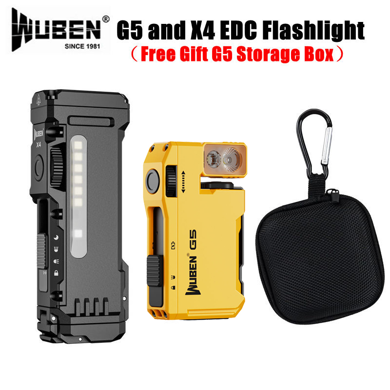 Edc Carry Flashlight - Linterna EDC WUBEN G5 y X4,