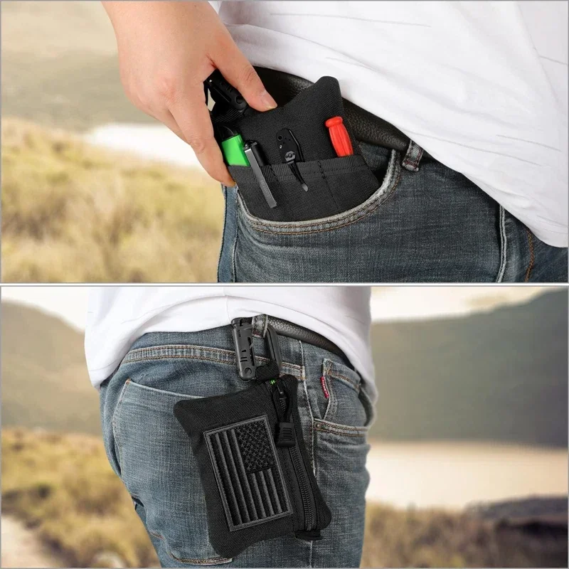 Edc Carry Coins - Bolsa táctica EDC, mini bolsa de