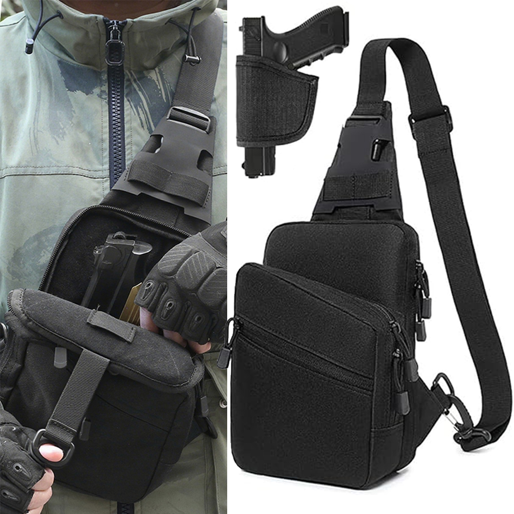 Edc Concealed Carry Sling Bag - Bolso táctico para pistola, bandolera oculta