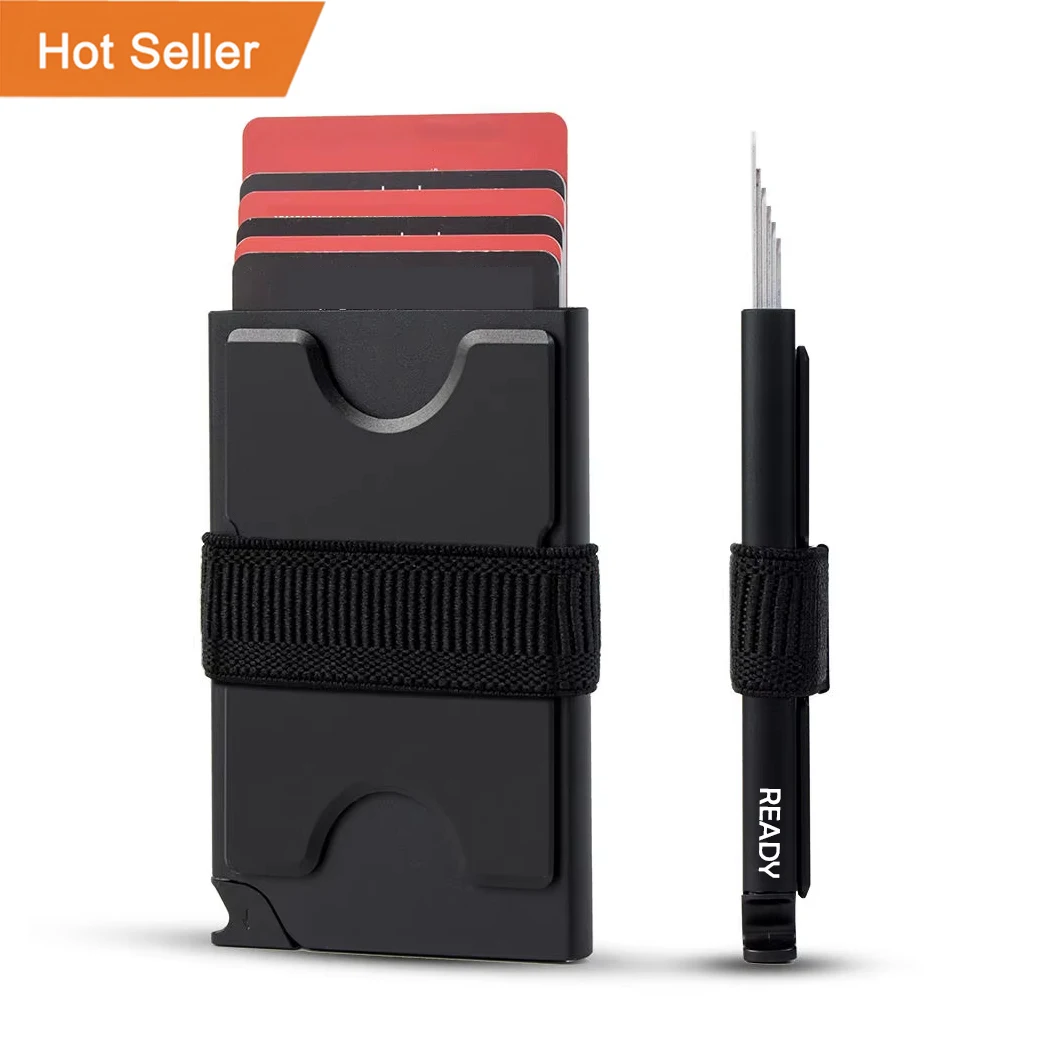 Wallet Slim Titanium - Cartera delgada para hombre, tarjetero de