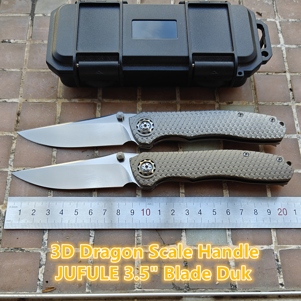 Pocket Knife Ceramic - JUFULE nuevo DUK Dragon Scale mango