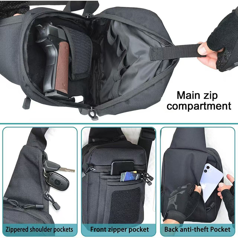 Bolsa Táctica para Pistola, Fu - Edc Concealed Carry Sling Bag reseña y precio