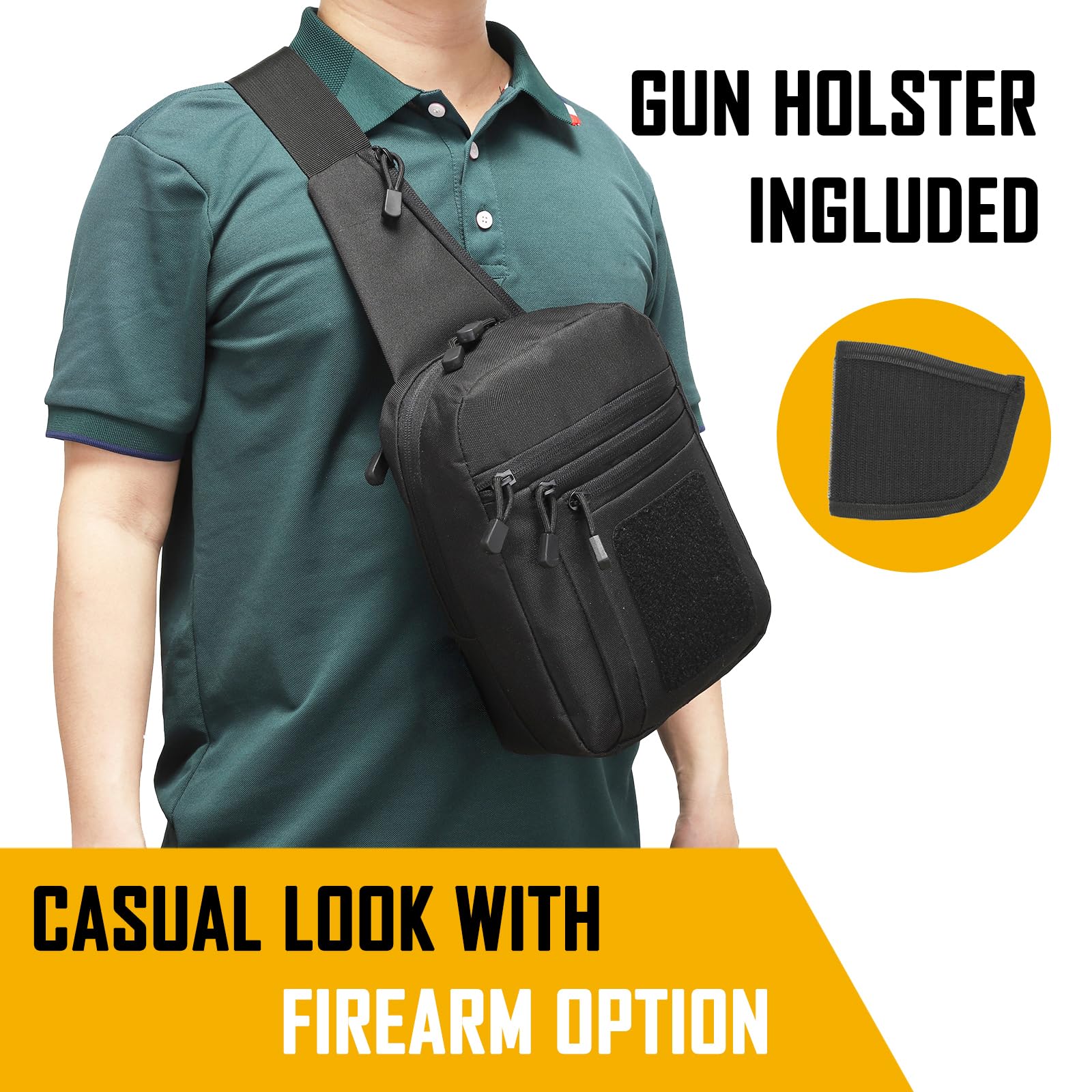 Bolso bandolera de transporte  - Edc Concealed Carry Sling Bag reseña y precio