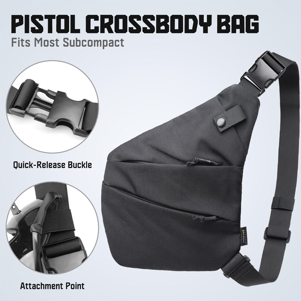 Bolsa de transporte táctica pa - Edc Concealed Carry Sling Bag reseña y precio