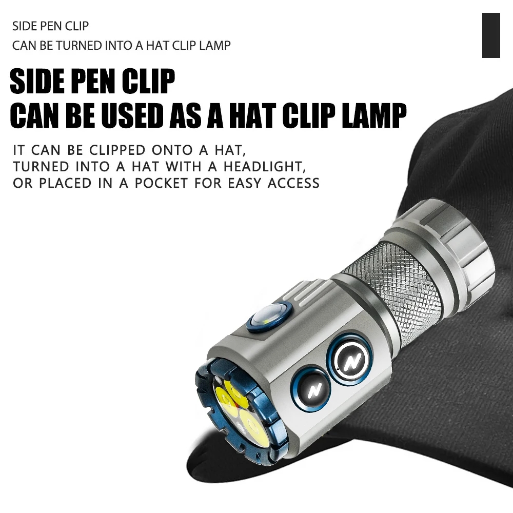 Potente linterna EDC de 2000LM - Edc Carry Flashlight reseña y precio
