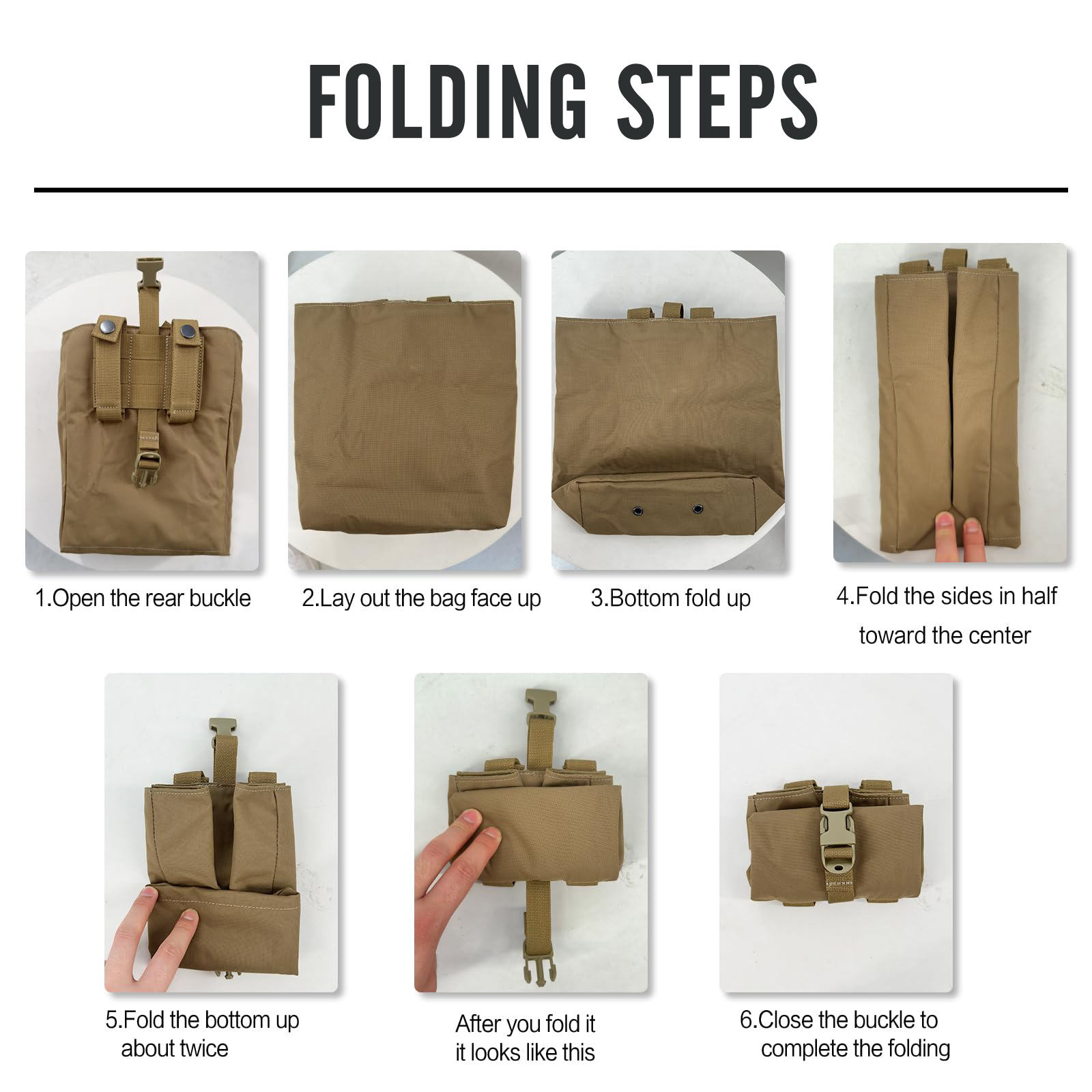 Nueva bolsa plegable Molle par - Edc Deep Carry reseña y precio