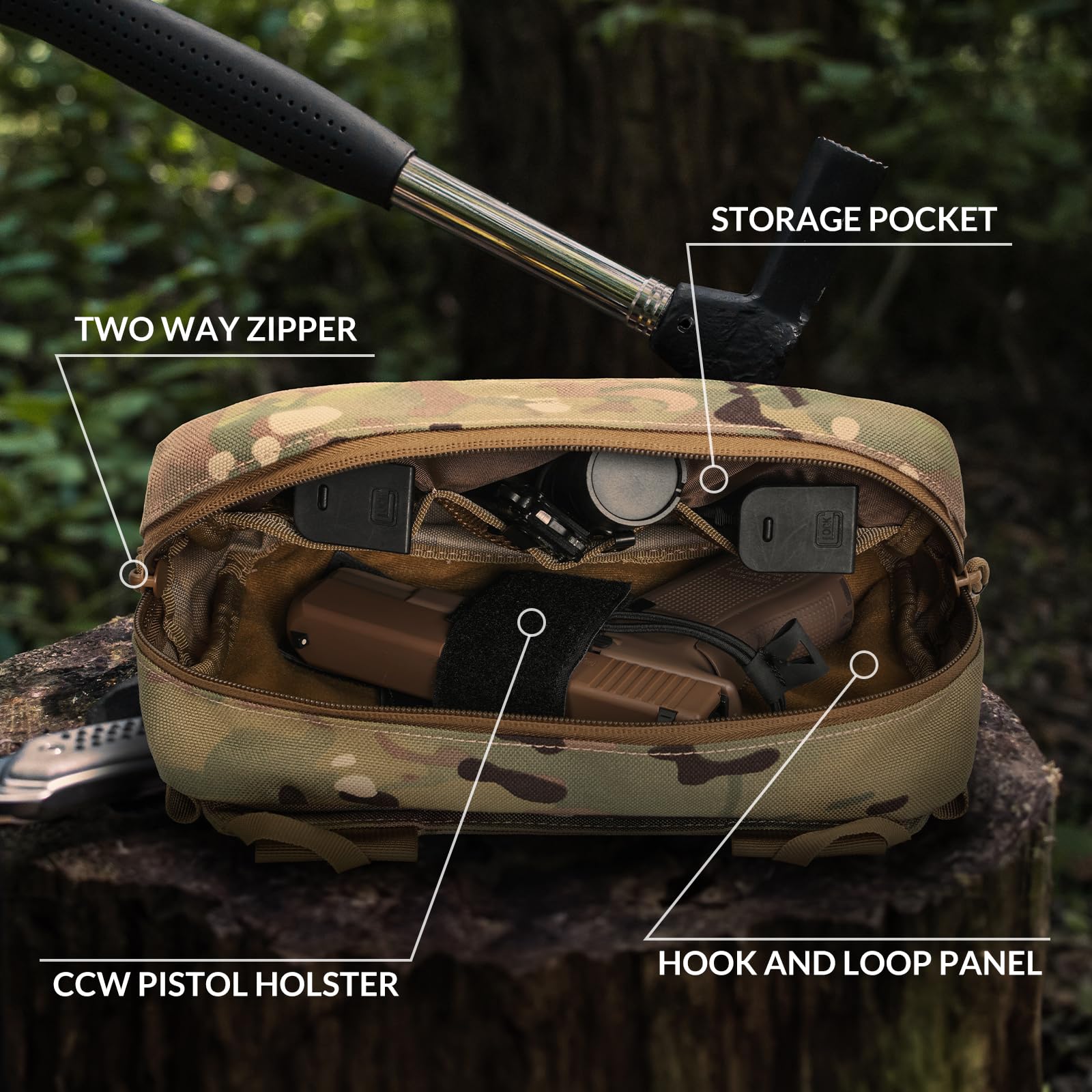 Riñonera táctica, bolsa bandol - Edc Concealed Carry Sling Bag reseña y precio