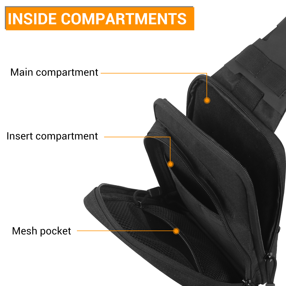 Bolso táctico para pistola, ba - Edc Concealed Carry Sling Bag reseña y precio