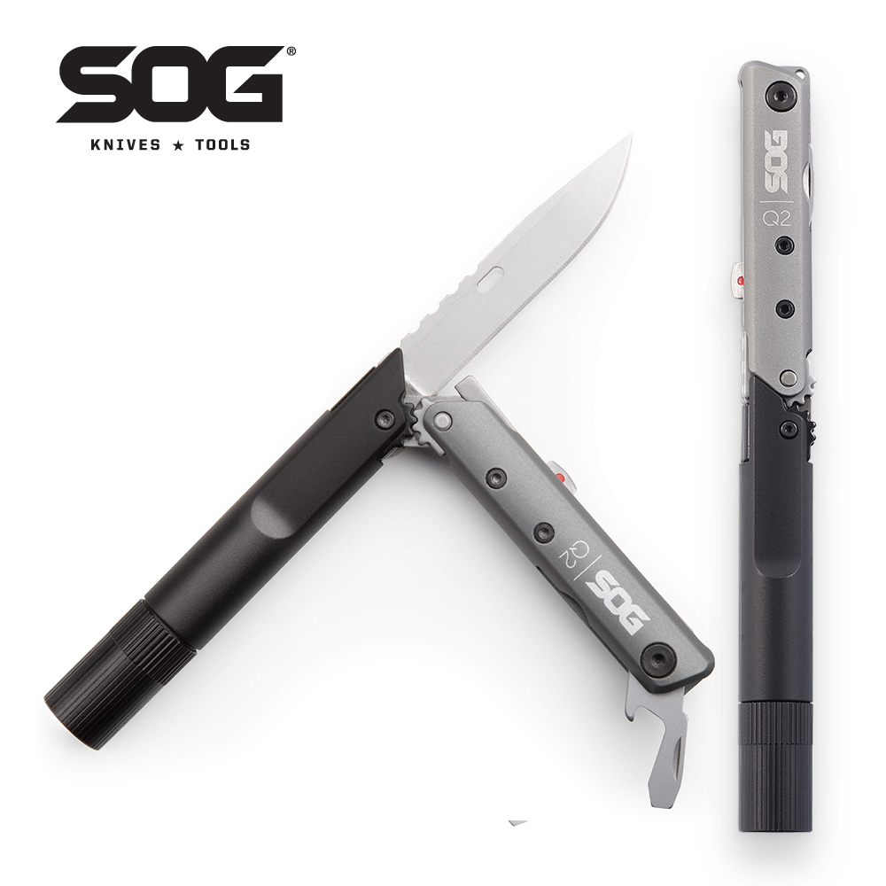 SOG BATON Q2 4 en 1 bolígrafo  - Edc Carry Flashlight reseña y precio