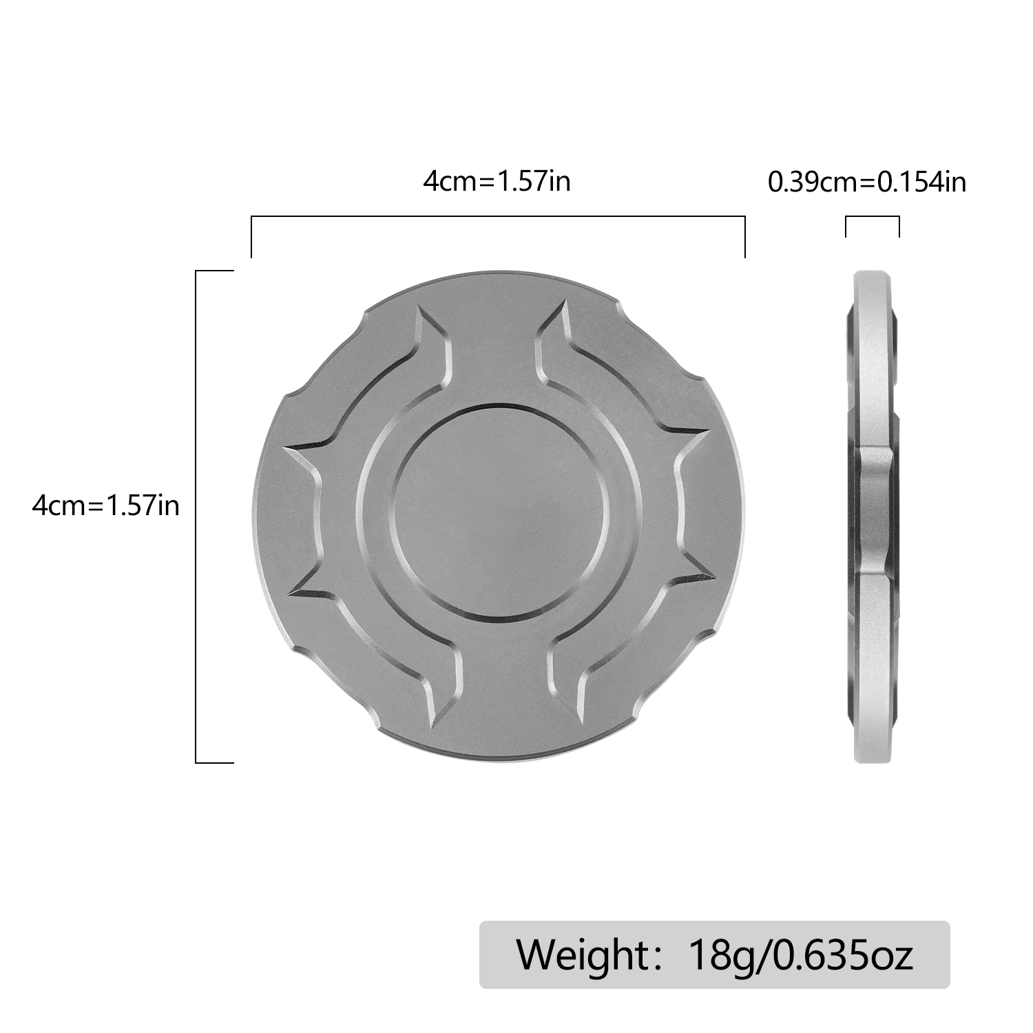 Fidget Slider de Aleación de T - Edc Carry Coins reseña y precio
